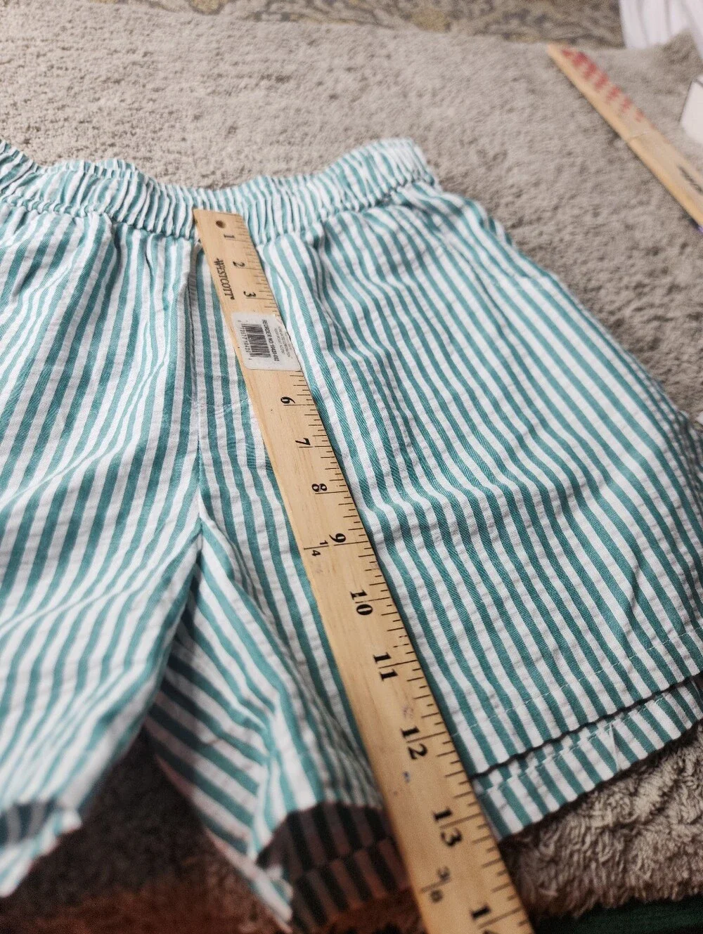 Girls' Striped Boxer Shorts & Green Tank Top - art class Green L(10/12)